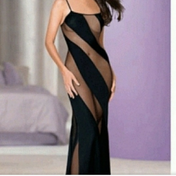 Frederick's of Hollywood Other - Fredericks of Hollywood Black Poly & Sheer Lingerine